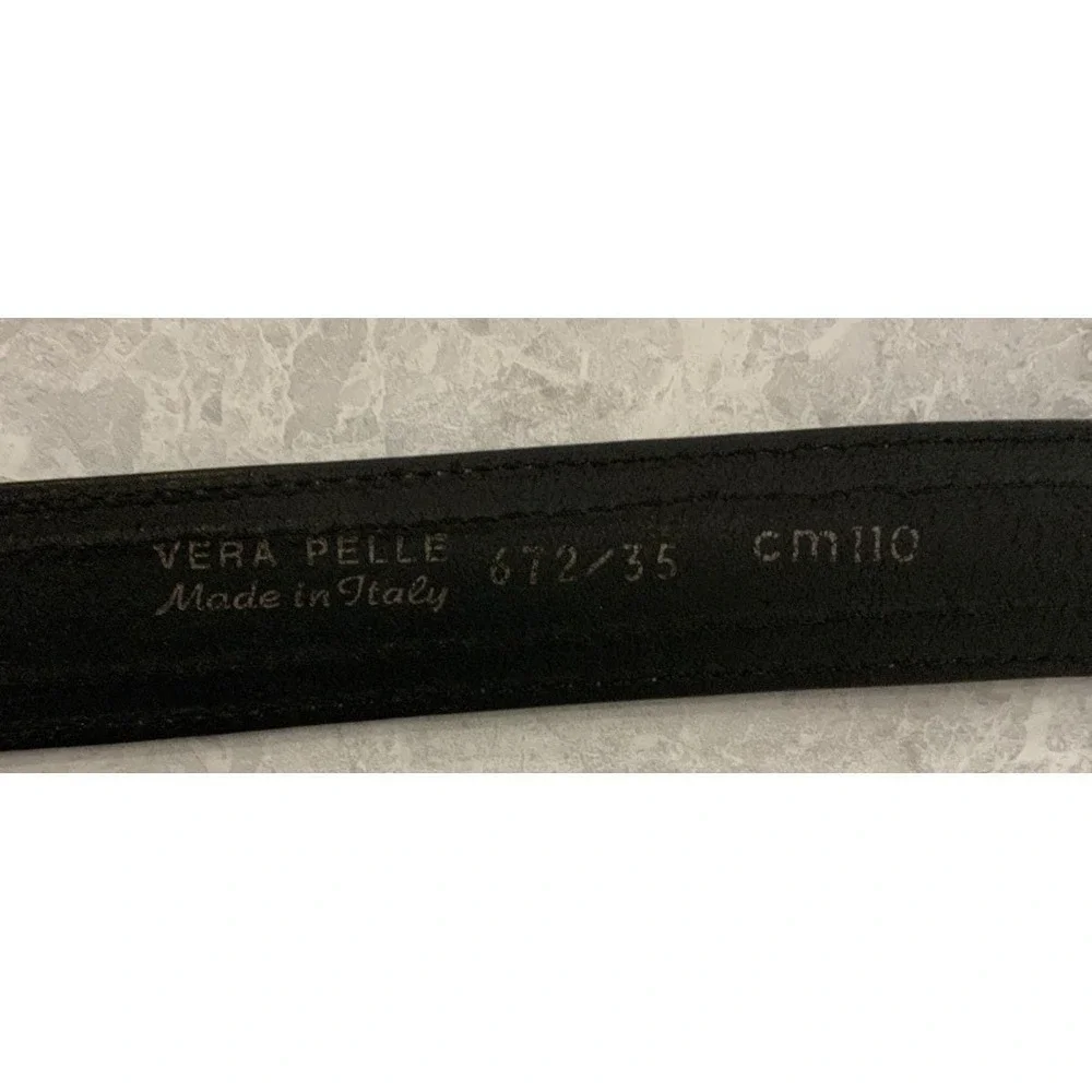 Vers Pelle leather belt vintage Italian Leather  36